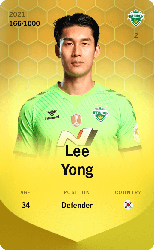 Lee Yong 2021-22 • Limited 166/1000