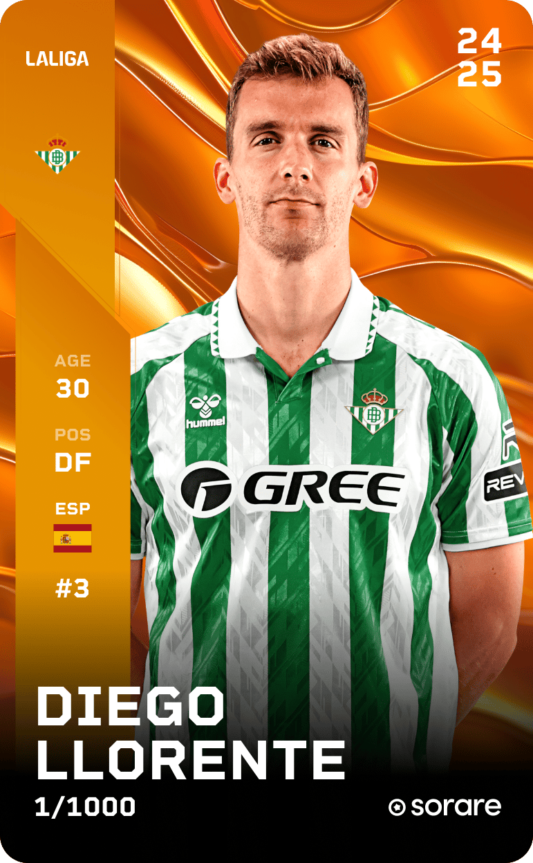 Diego Llorente 2024-25 • Limited 1/1000