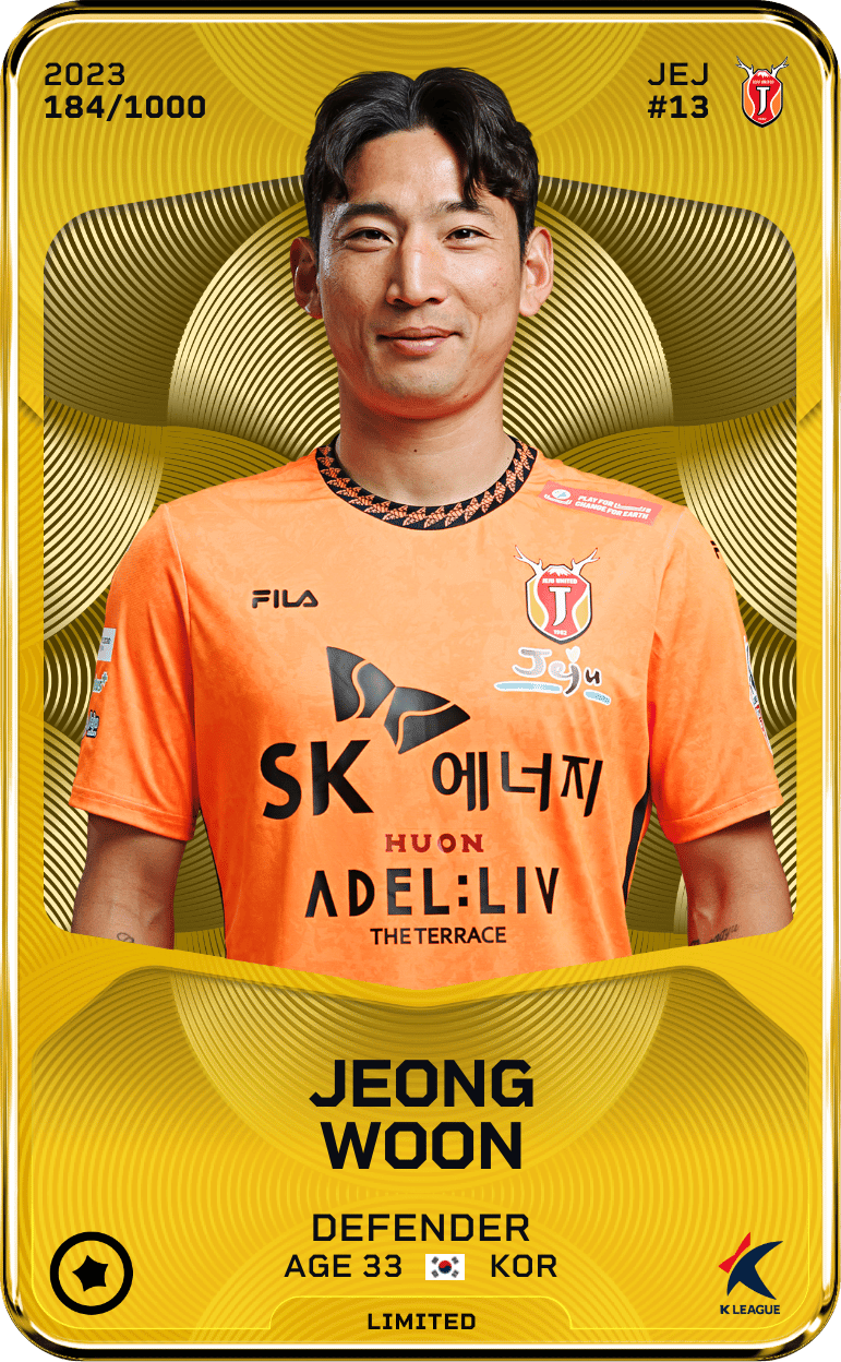 Jeong Woon 2023-24 • Limited 184/1000
