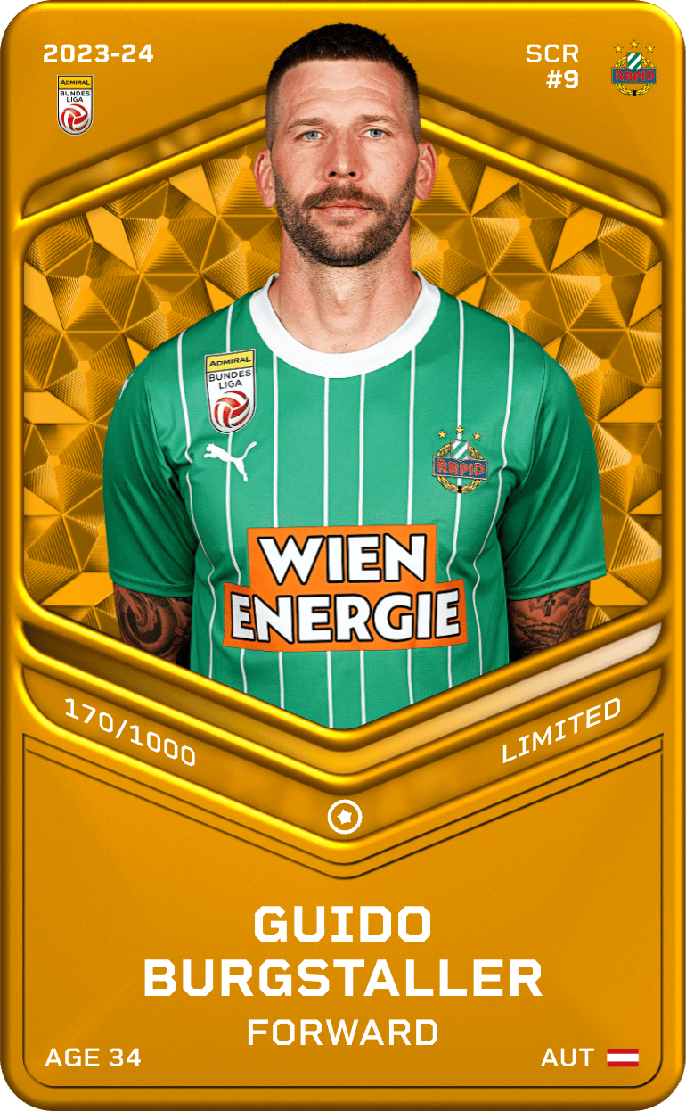 Guido Burgstaller 2023-24 • Limited 170/1000
