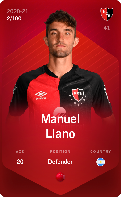 Sorare - Sorare Official - Manuel Llano 2020-21 • Rare 2/100 - NFT # 35631724563586881019786185243191793374171681120768587788987170426460475561568