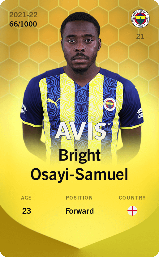 Bright Osayi-Samuel 2021-22 • Limited 66/1000