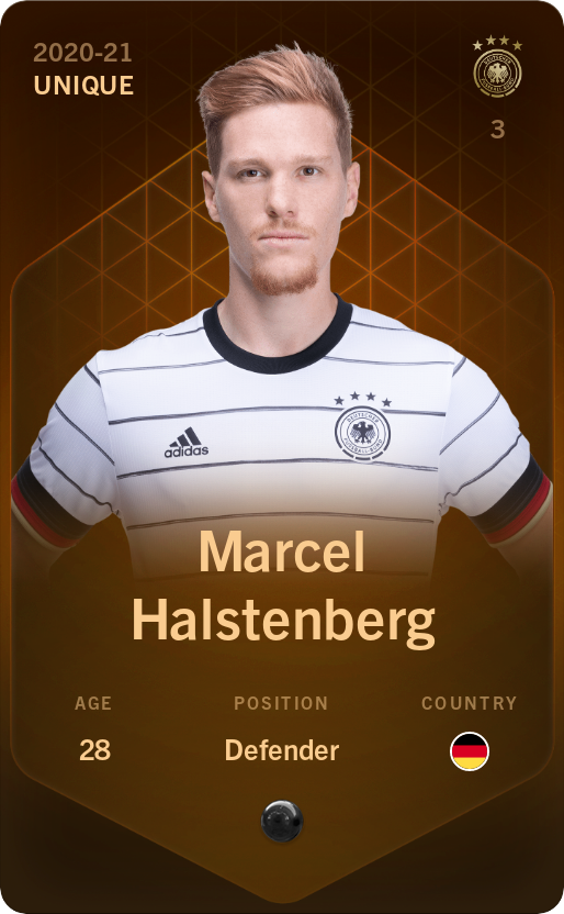 Sorare - Sorare Official - Marcel Halstenberg 2020-21 • Unique - NFT # 48277851186737742713524021085643973732810085185760384051240689044520101183082