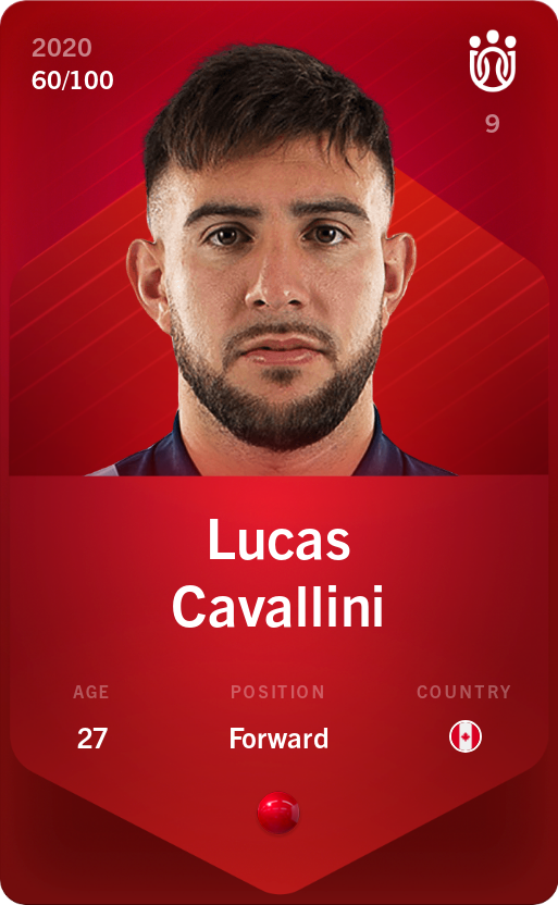 Sorare - Sorare Official - Lucas Cavallini 2020-21 • Rare 60/100 - NFT # 105069205521728794307734233418650319502839140338100465387397217131591413045769