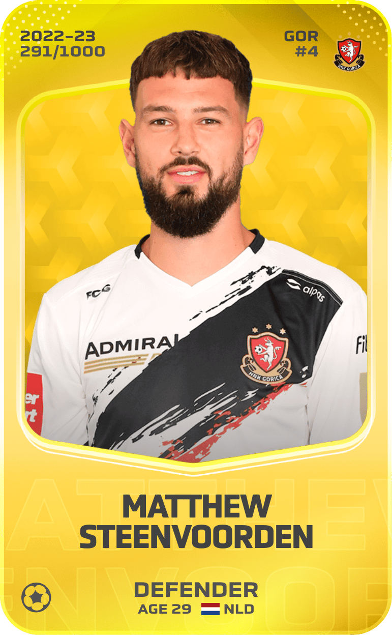 Matthew Steenvoorden 2022-23 • Limited 291/1000