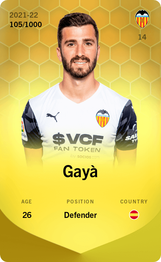 Gayà 2021-22 • Limited 105/1000