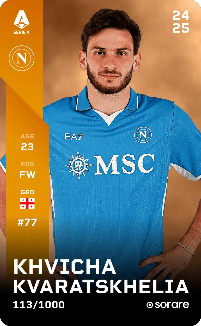 Khvicha Kvaratskhelia 2024-25 • Limited 113/1000