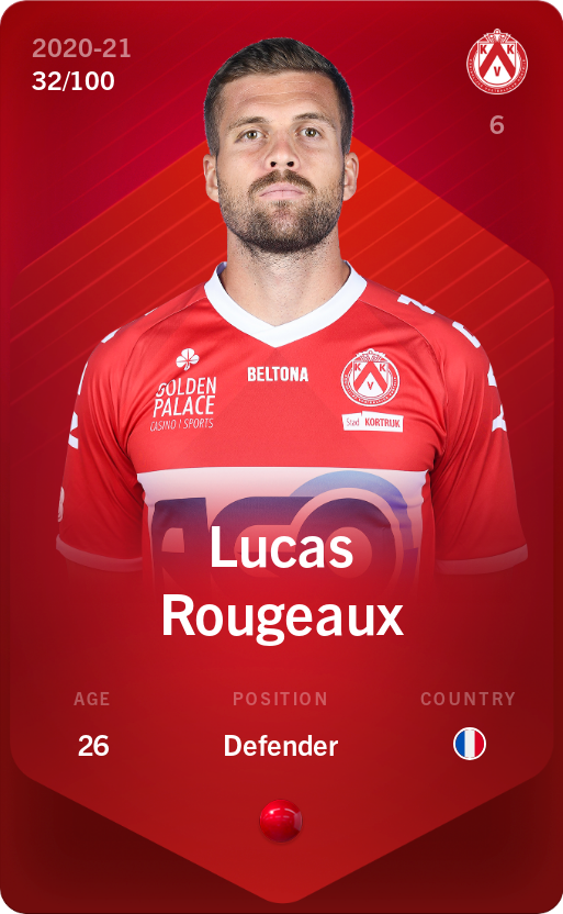Sorare - Sorare Official - Lucas Rougeaux 2020-21 • Rare 32/100 - NFT # 59628775480819990859022318178289525390609892462818457899622280673084073516823