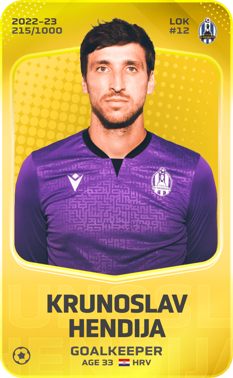 Krunoslav Hendija 2022-23 • Limited 215/1000