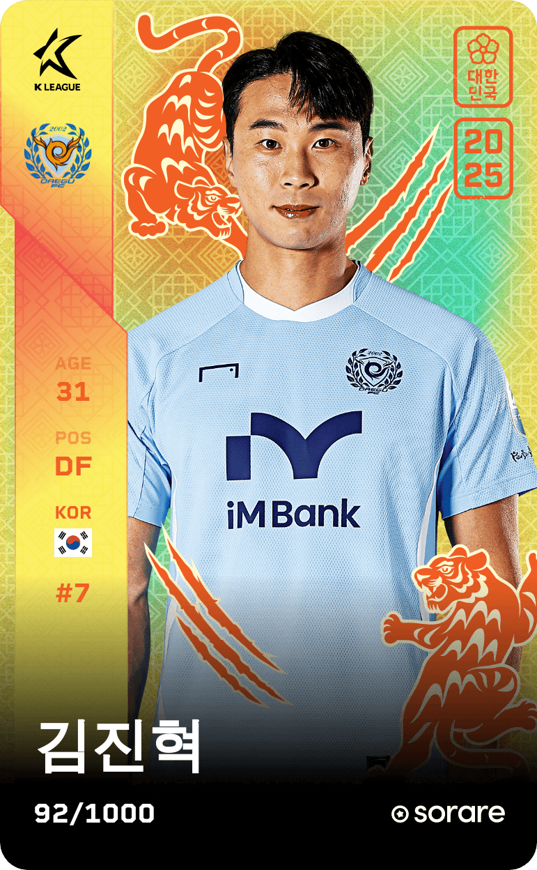 Kim Jin-Hyuk 2025-26 • Limited 92/1000