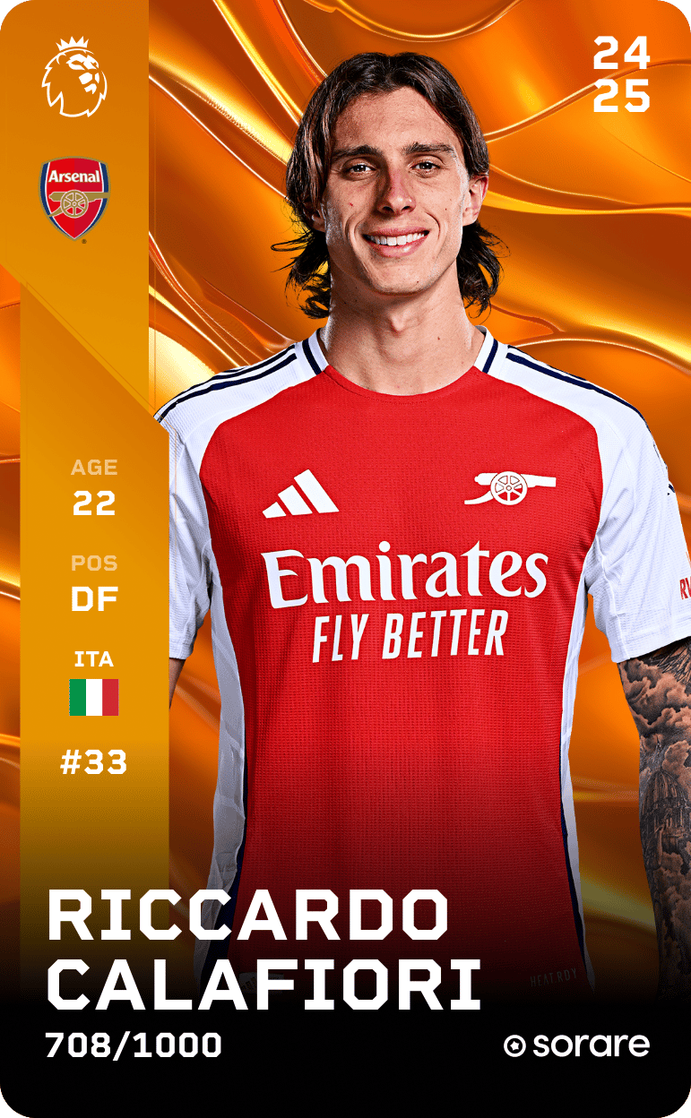 Riccardo Calafiori 2024-25 • Limited 708/1000