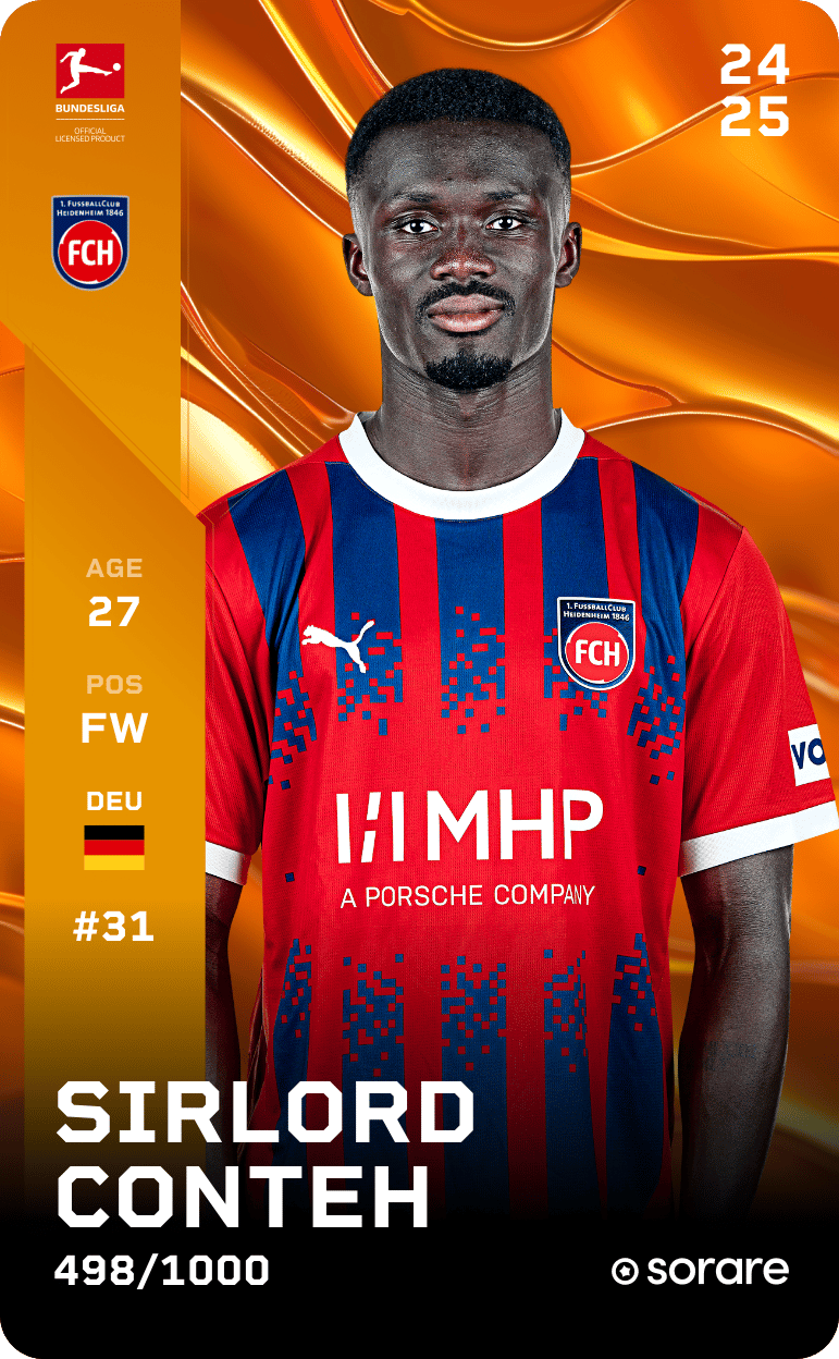 Sirlord Conteh 2024-25 • Limited 498/1000