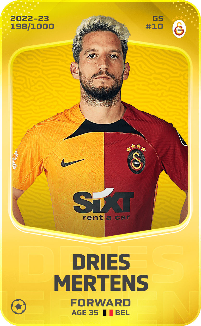 Dries Mertens 2022-23 • Limited 198/1000