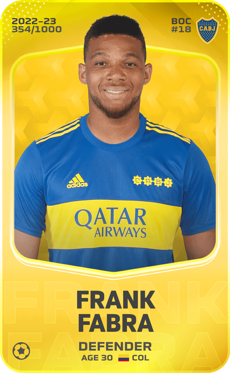 Frank Fabra 2022-23 • Limited 354/1000