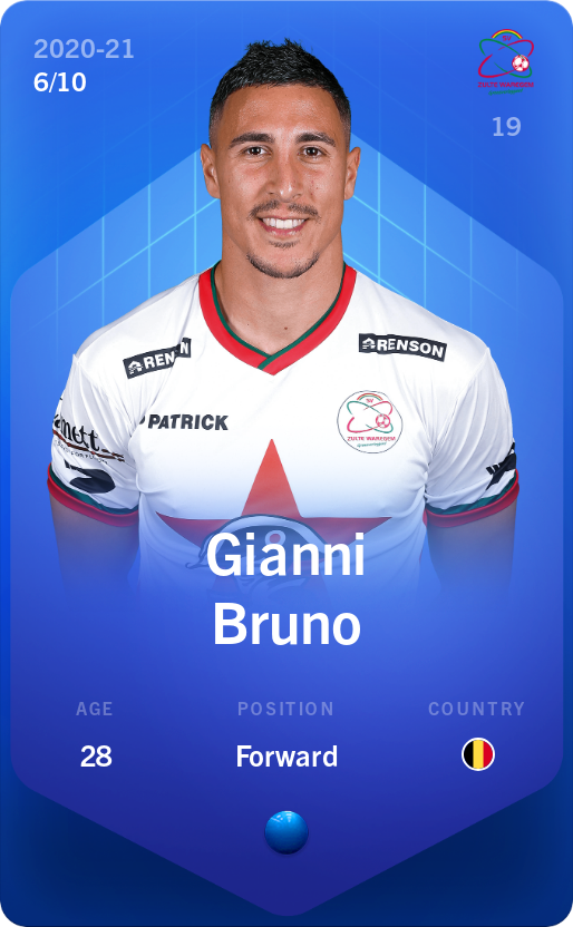 Sorare - Sorare Official - Gianni Bruno 2020-21 • Super Rare 6/10 - NFT # 105268212330021673664227589236830881666574445127283942167237335253283731776322