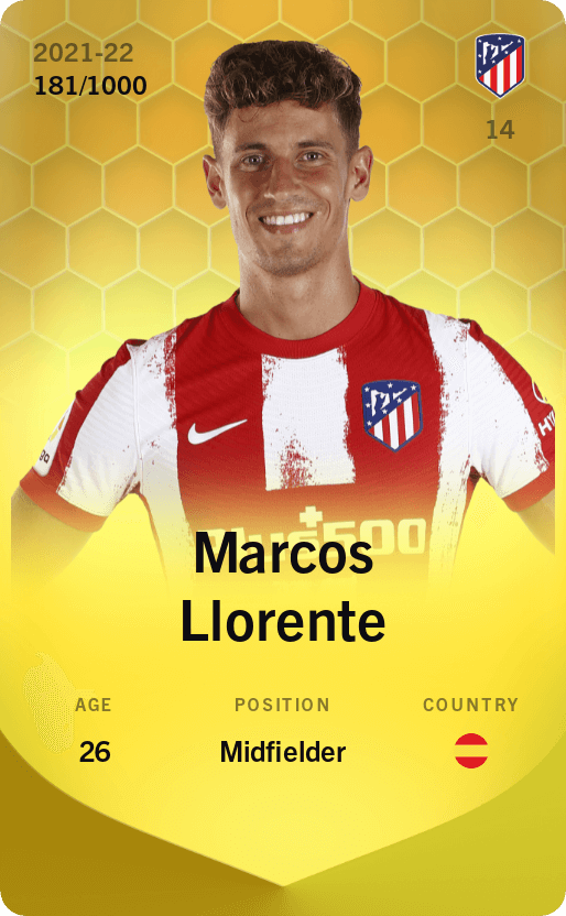 Marcos Llorente 2021-22 • Limited 181/1000