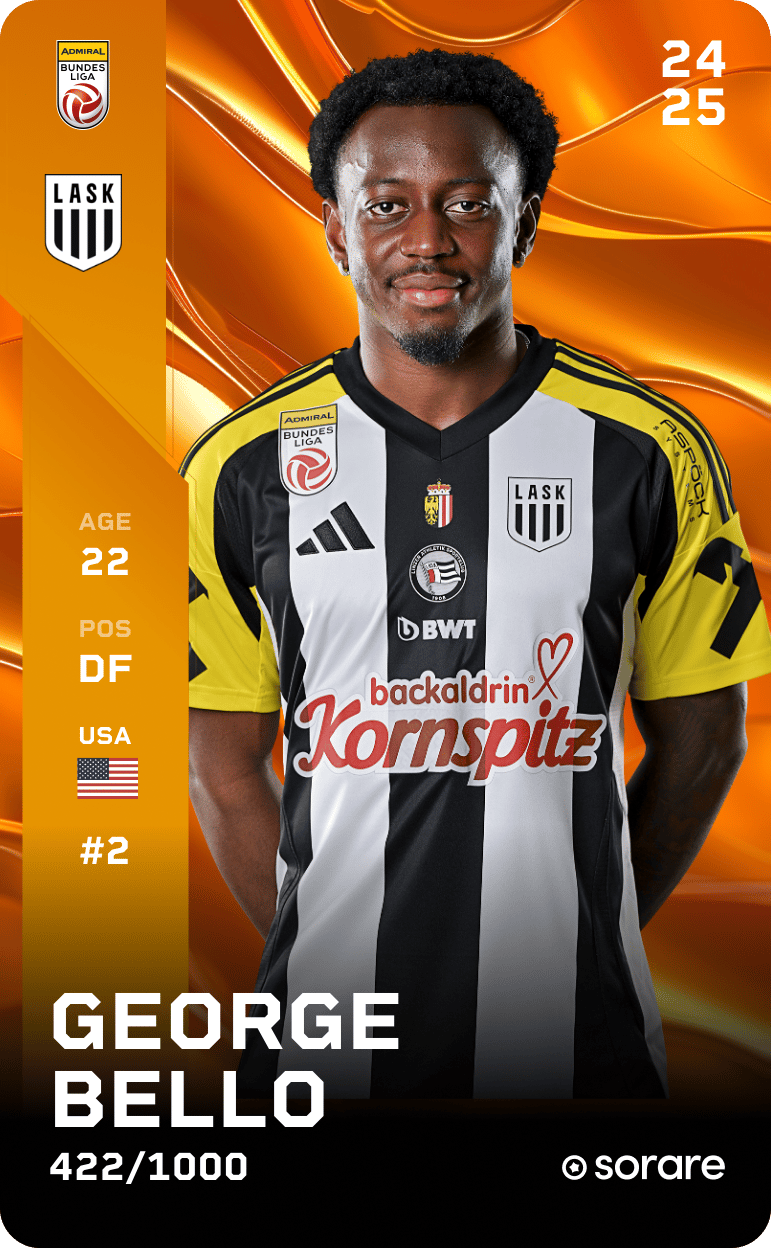 George Bello 2024-25 • Limited 422/1000