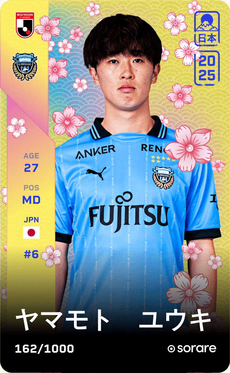 Yuki Yamamoto 2025-26 • Limited 162/1000