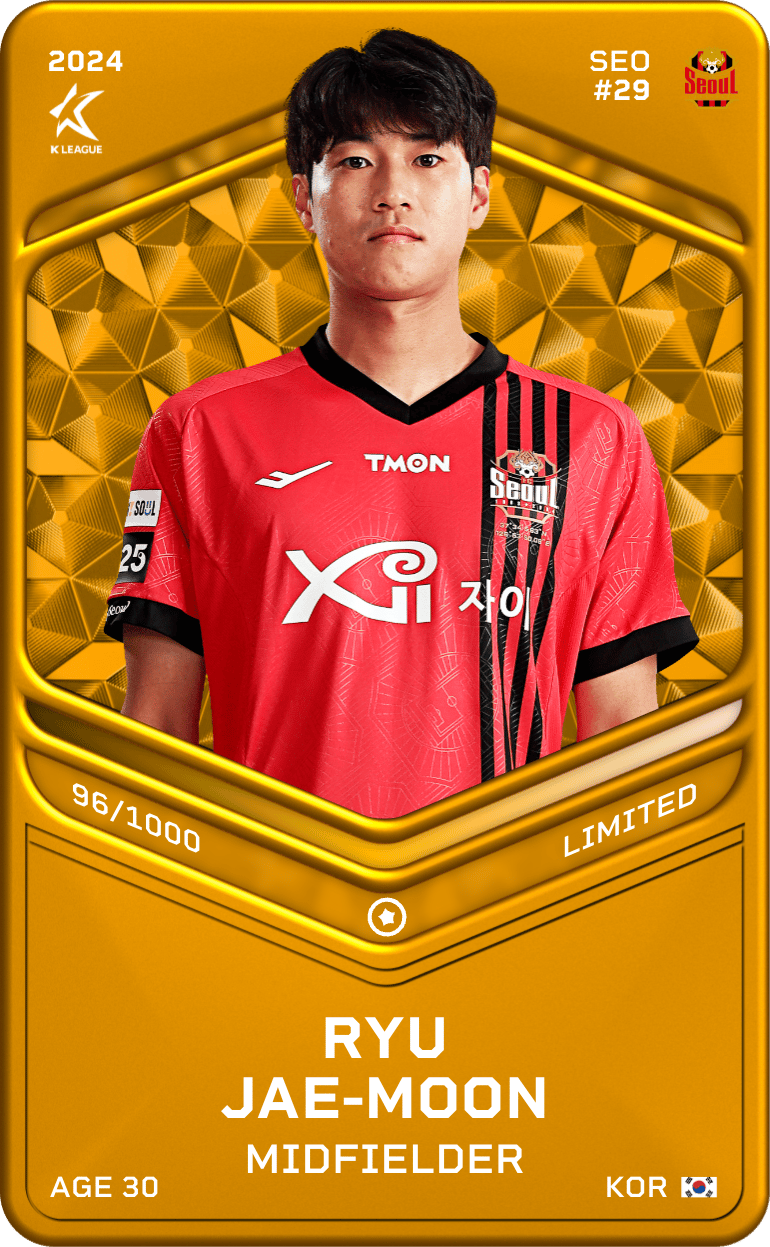 Ryu Jae-Moon 2024-25 • Limited 96/1000