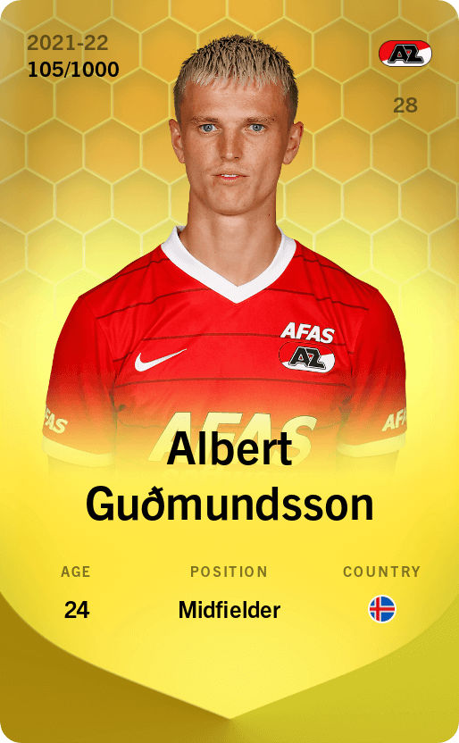 Albert Guðmundsson 2021-22 • Limited 105/1000