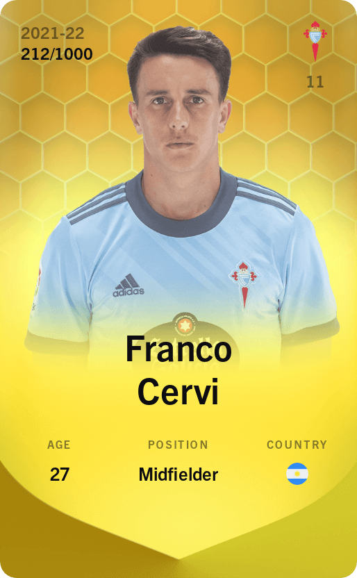 Franco Cervi 2021-22 • Limited 212/1000