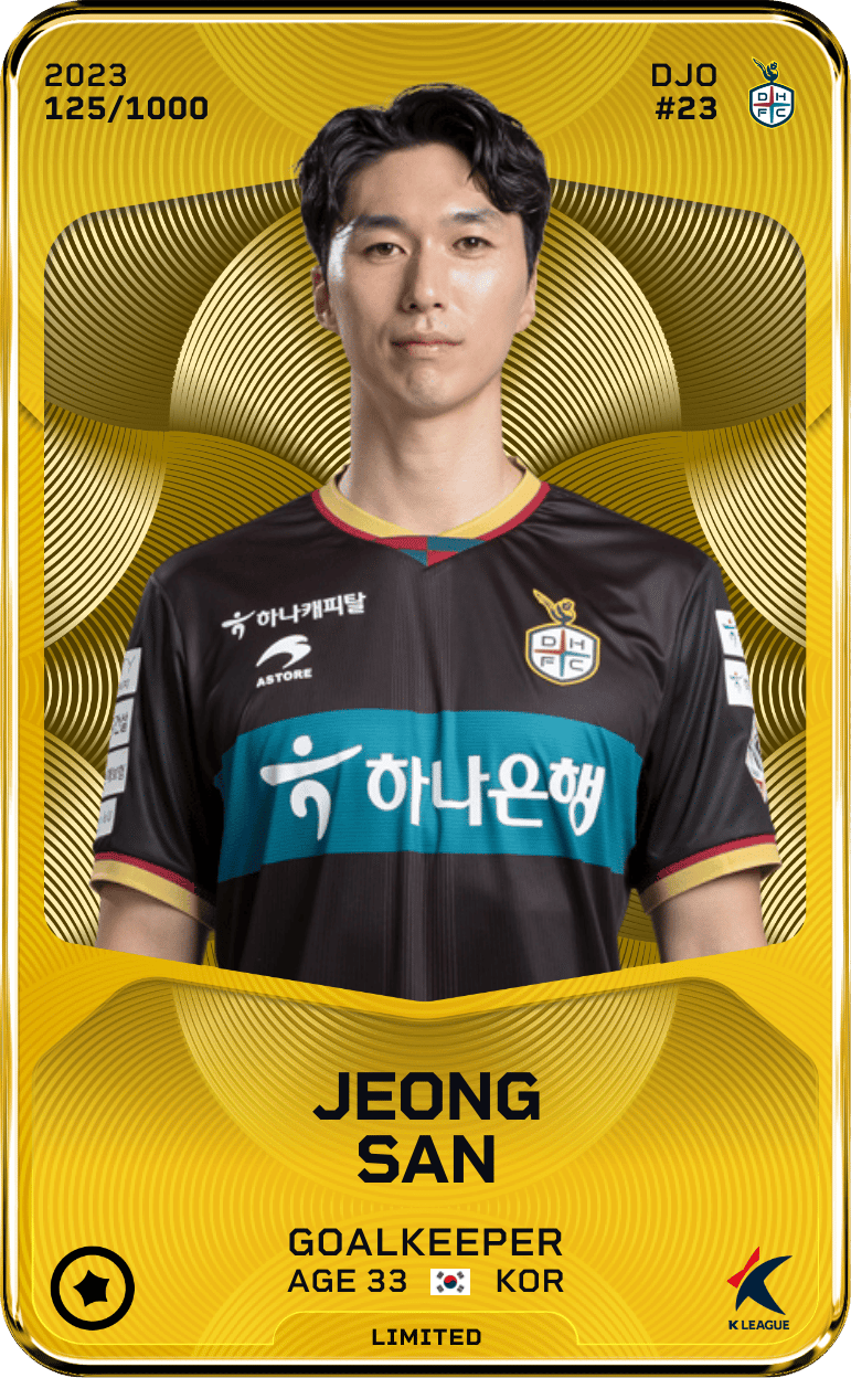 Jeong San 2023-24 • Limited 125/1000
