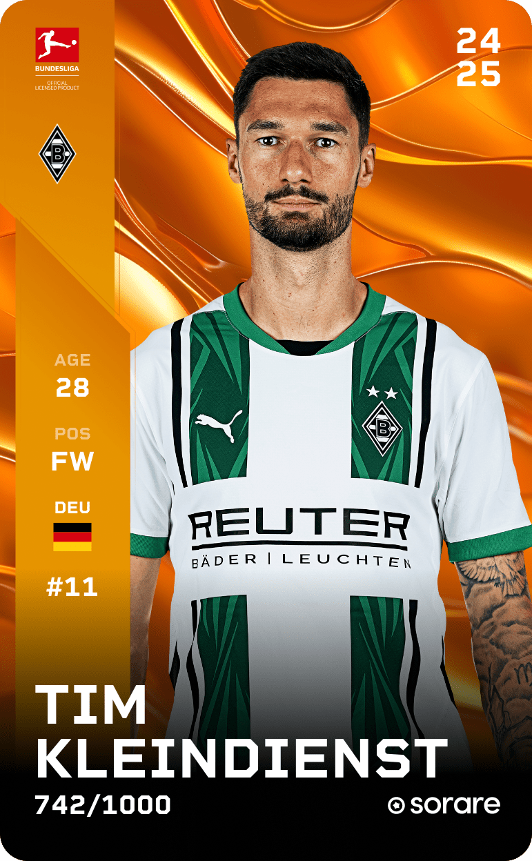 Tim Kleindienst 2024-25 • Limited 742/1000