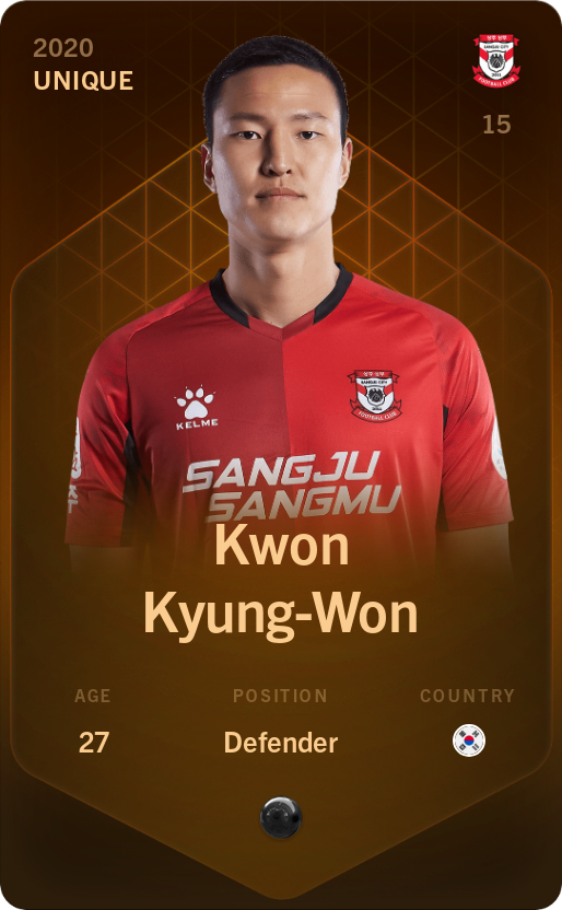 Sorare - Sorare Official - Kwon Kyung-Won 2020-21 • Unique - NFT # 100441382770978808337782822970432715066481703259387126756892478427993624639472