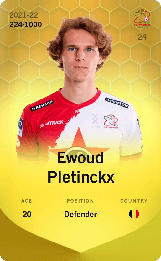 Ewoud Pletinckx 2021-22 • Limited 224/1000