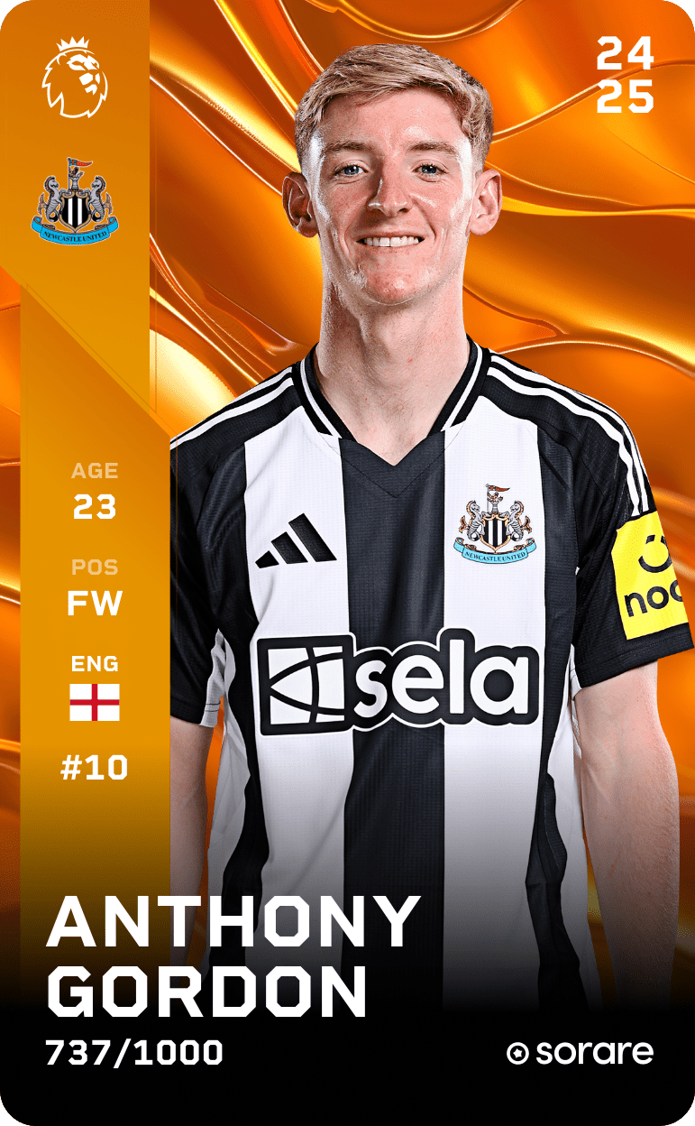 Anthony Gordon 2024-25 • Limited 737/1000