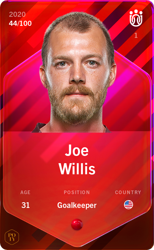 Sorare - Sorare Official - Joe Willis 2020-21 • Rare 44/100 - NFT # 82182519267974006451621755534598651516329573104220723512045654814188856813740