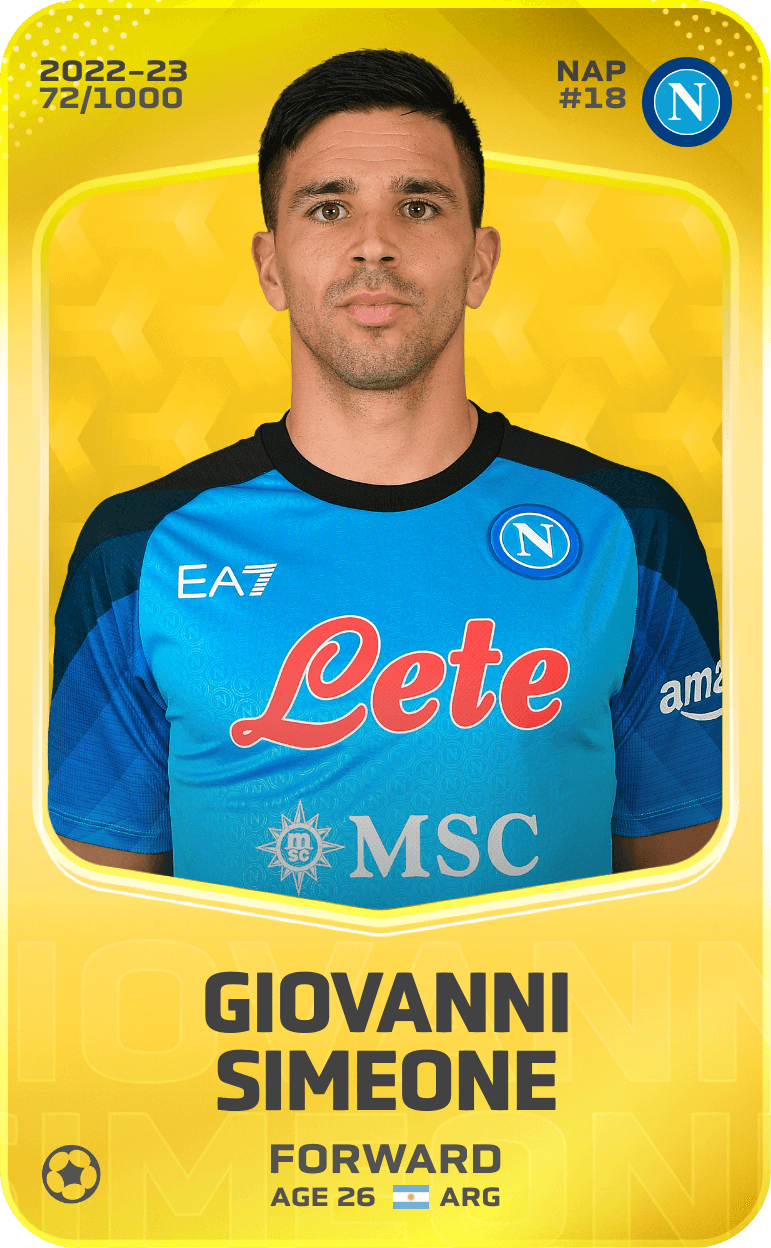 Giovanni Simeone 2022-23 • Limited 72/1000