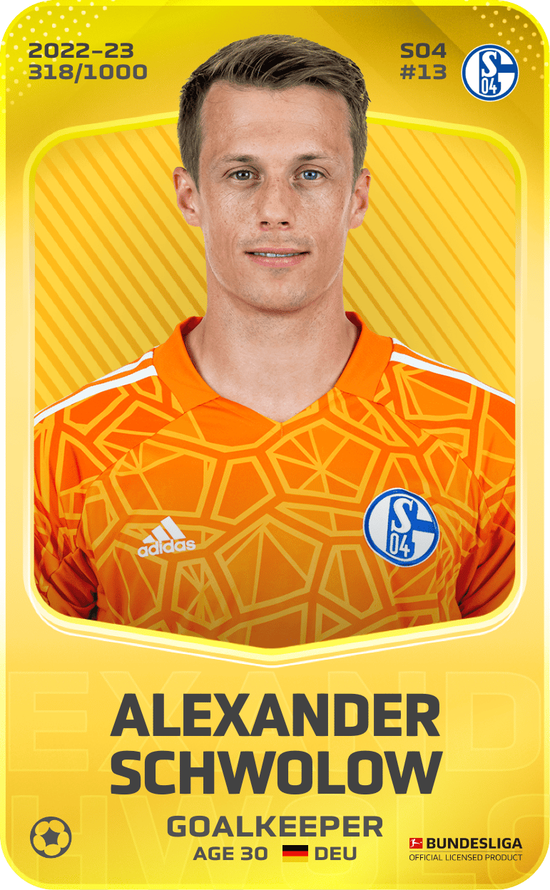 Alexander Schwolow 2022-23 • Limited 318/1000