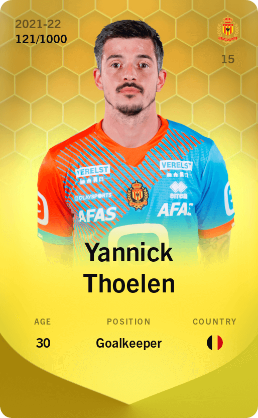 Yannick Thoelen 2021-22 • Limited 121/1000