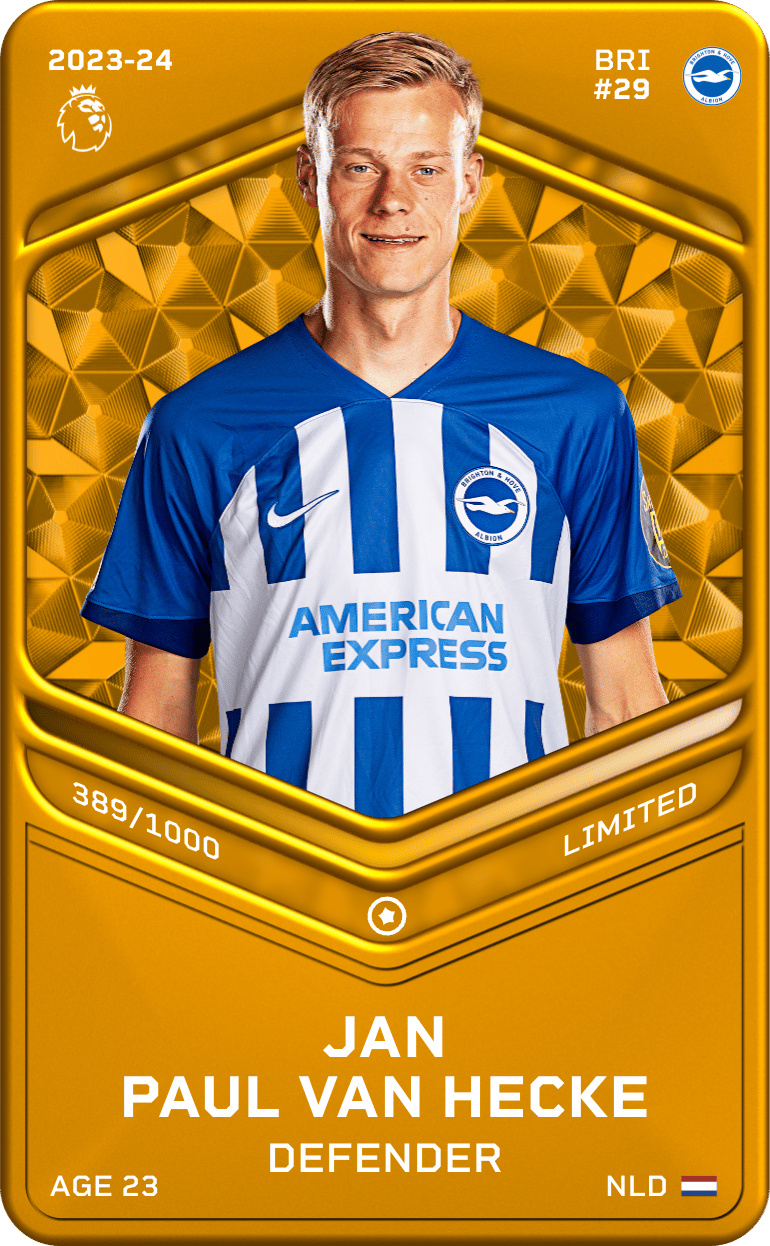 Jan Paul Van Hecke 2023-24 • Limited 389/1000
