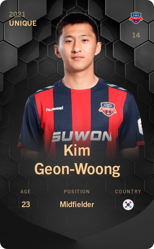 Sorare - Sorare Official - Kim Geon-Woong 2021-22 • Unique - NFT # 58427310161971073933654562735468628870344553558650066667660115500623634932692
