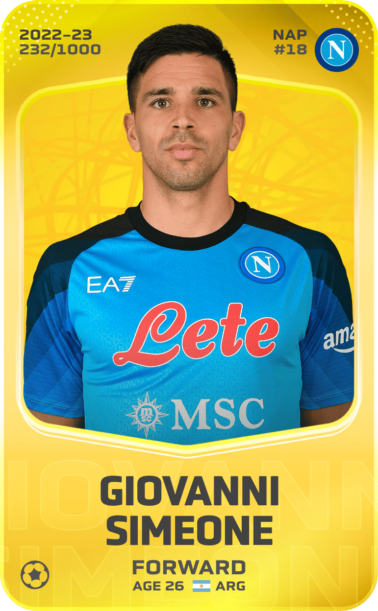 Giovanni Simeone 2022-23 • Limited 232/1000