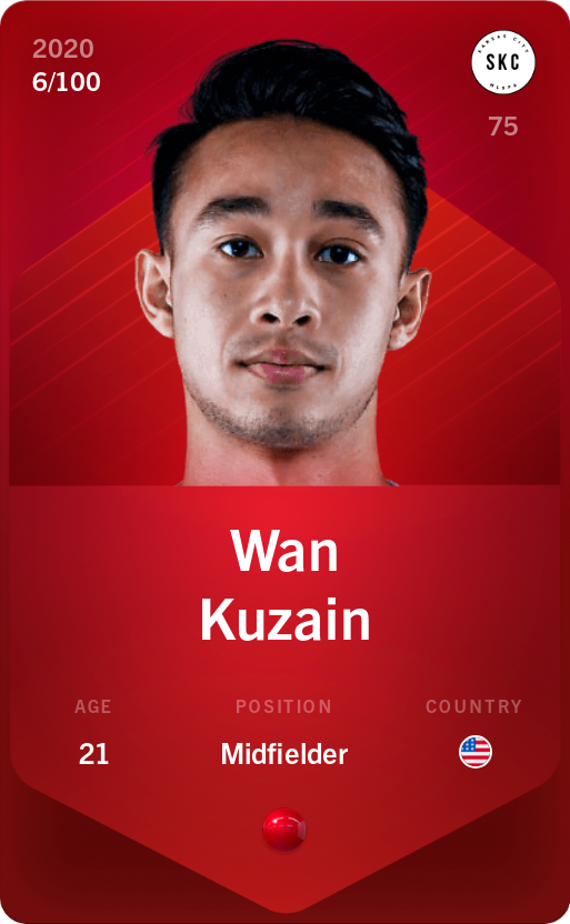 Sorare - Sorare Official - Wan Kuzain 2020-21 • Rare 6/100 - NFT # 7590648977872684400198311175415256593213355588567814690428885511009042130967