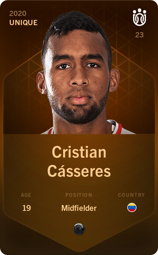 Sorare - Sorare Official - Cristian Cásseres 2020-21 • Unique - NFT # 39678404737495013059851331171397758231114299967678881721873539306588931607857