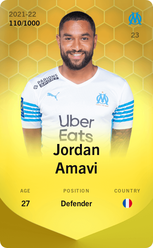 Jordan Amavi 2021-22 • Limited 110/1000