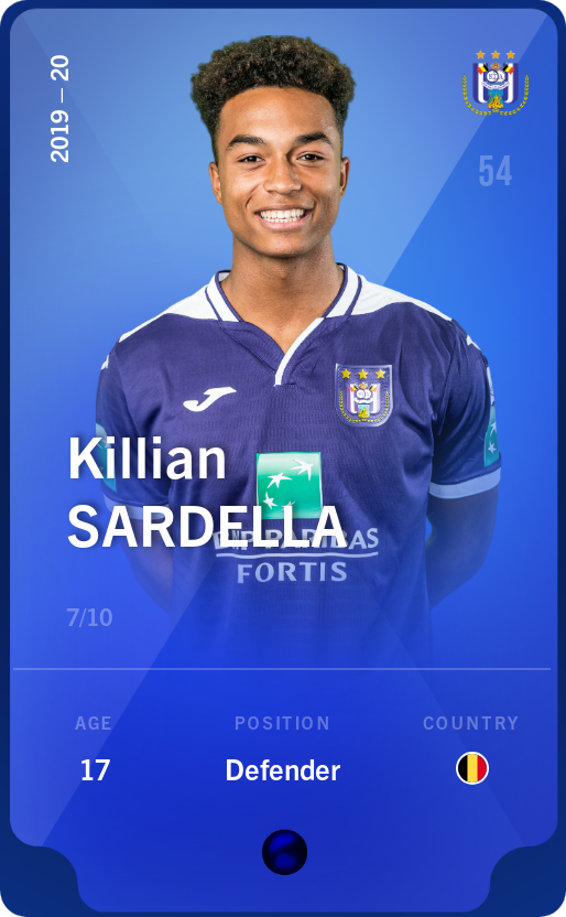 Sorare - Sorare Official - Killian Sardella 2019-20 • Super Rare 7/10 - NFT # 22384674421441577231577055346570664731773672637873356210084760129033366486959