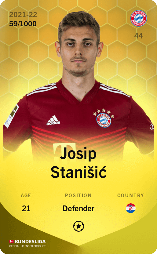 Josip Stanišić 2021-22 • Limited 59/1000