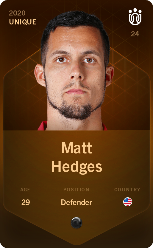 Sorare - Sorare Official - Matt Hedges 2020-21 • Unique - NFT # 26761346867332120451941099664274489978598287334450285775248161282244218506545