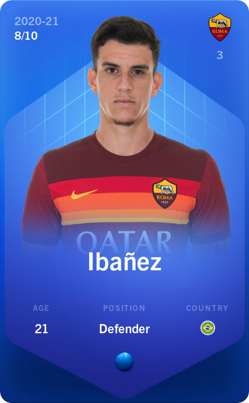 Sorare - Sorare Official - Ibañez 2020-21 • Super Rare 8/10 - NFT # 109083854173944665084001822054378710487210830963299136185909372012221621076441