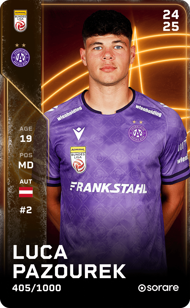 Luca Pazourek 2024-25 • Limited 405/1000