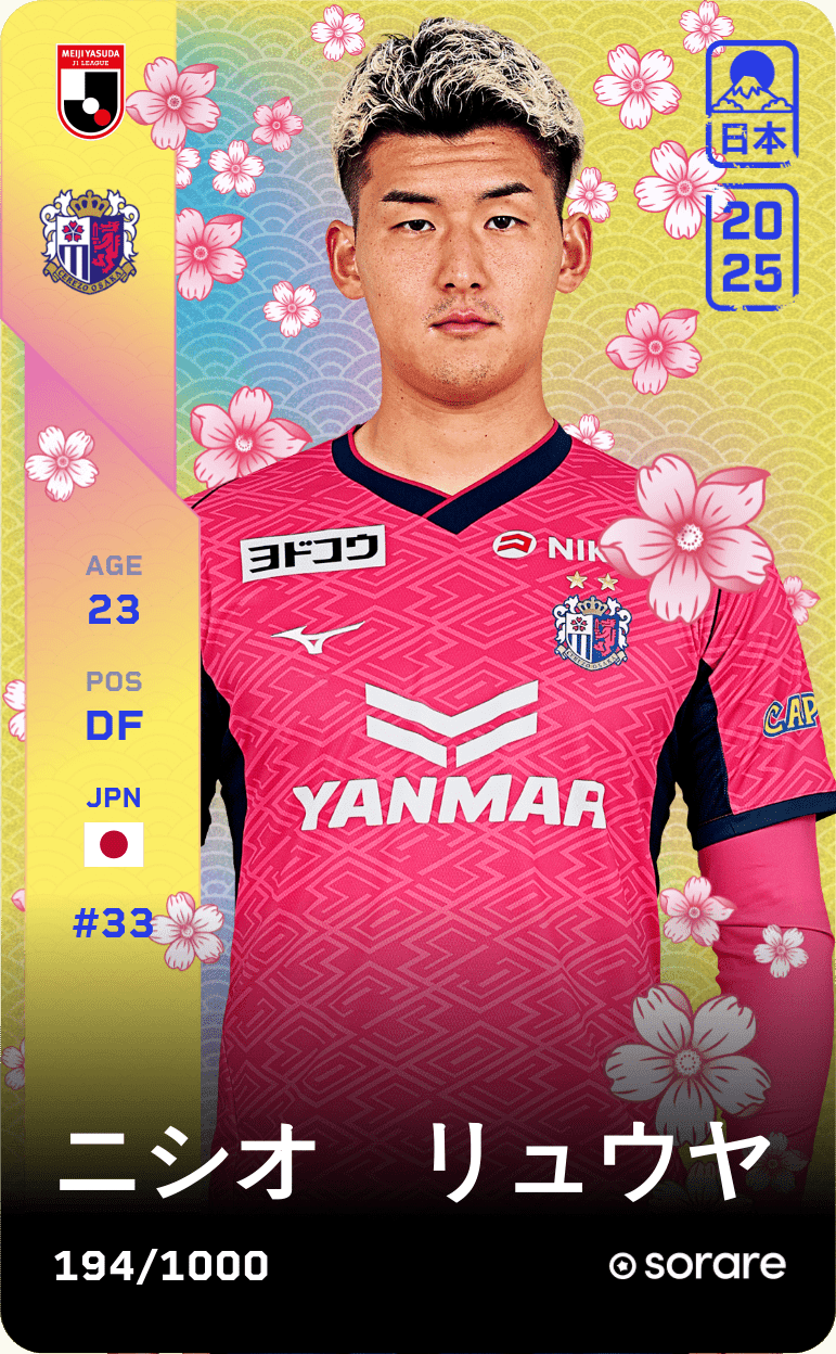 Ryuya Nishio 2025-26 • Limited 194/1000