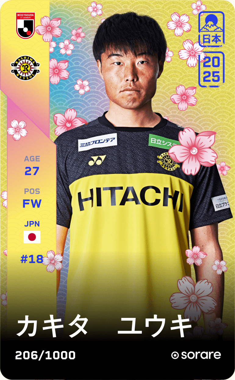 Yuki Kakita 2025-26 • Limited 206/1000