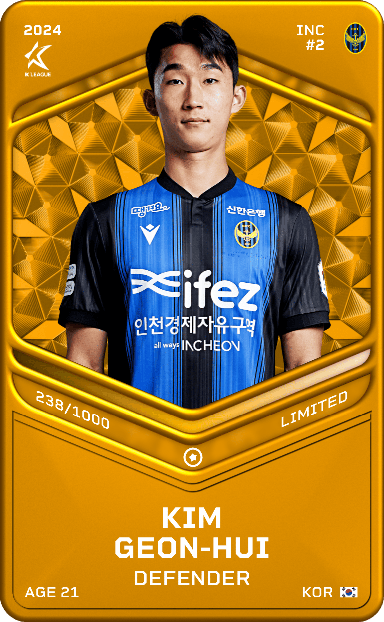 Kim Geon-Hui 2024-25 • Limited 238/1000