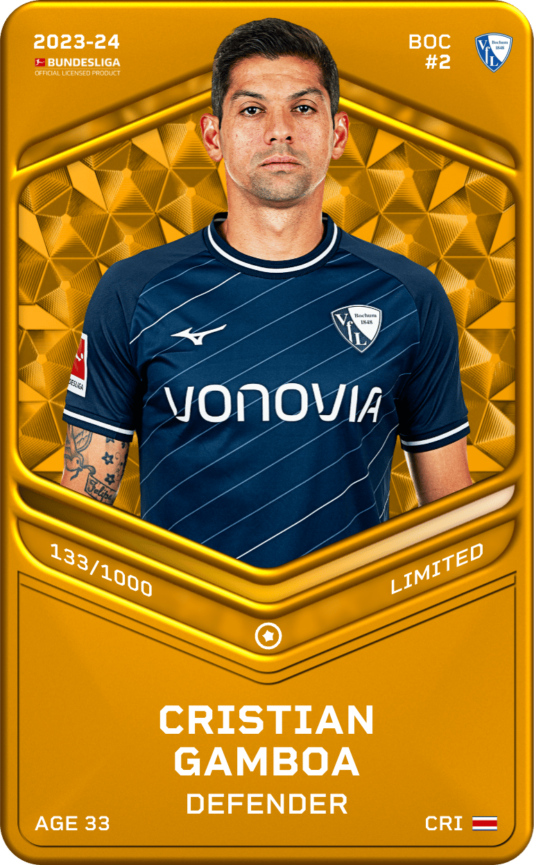 Cristian Gamboa 2023-24 • Limited 133/1000