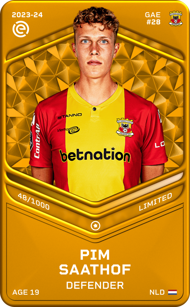 Pim Saathof 2023-24 • Limited 48/1000